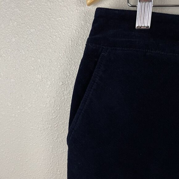 Talbots Womens 10 Dark Blue Fine Corduroy Side Zip Skirt Straight - Picture 2 of 6